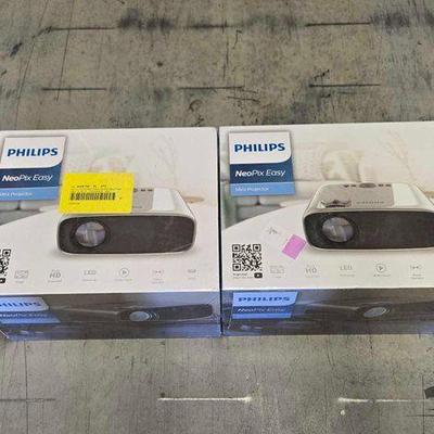 #4222 • NEW!!! (2) Philips Neopix Easy Mini Projector
