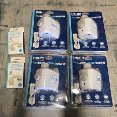 #4232 • NEW!!! (4) Homedics Protable Humidifiers
