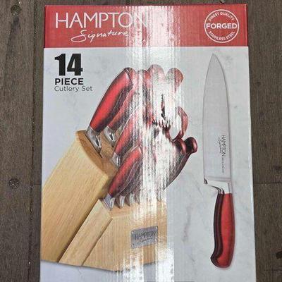 #7128 • NEW!!! Hamilton Signature 14 Piece Cutlery Set
