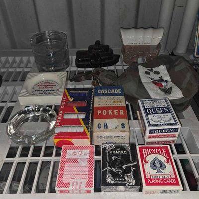 #8102 • Decks of Cards, Ashtrays & More
