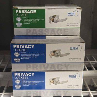 #8552 • NEW!!! (5) Shield Security Door Handles
