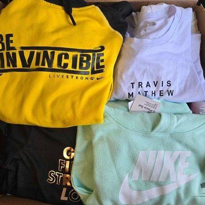 #7584 • NEW!!! Box Of Mens, Womens & Kids Clothes & Accessories
