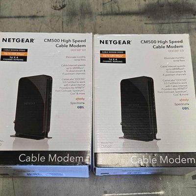 #4236 • NEW!!! (2) Netgear CM500bHigh Speed Cable Modem
