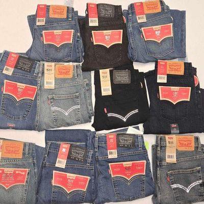 #7524 • NEW!!! (11) Pairs Of Levis 511 & 502s
