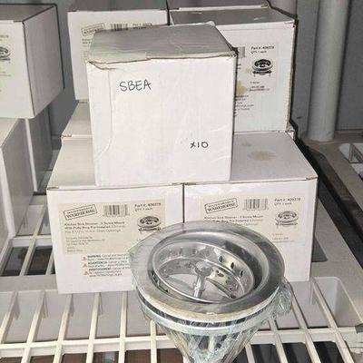 #8156 • NEW!!! (10) Kitchen Sink Strainer-3 Screw Mount Chrome
