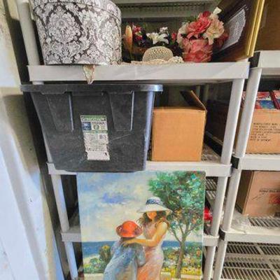#4500 • Painting, Flowers, Glass Plates & More
