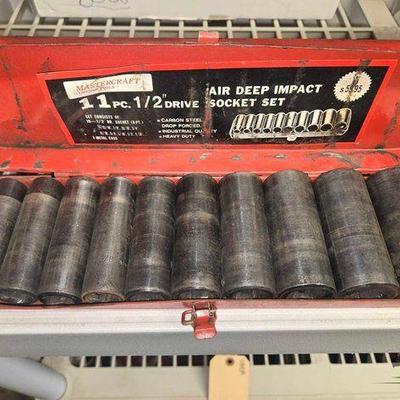 #8568 • MasterCraft 11pc Air Deep Impact Socket Set
