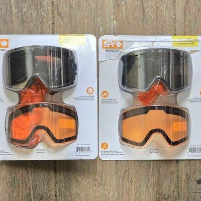 #7178 • NEW!!! (2) SPY 2 Pack Small Fit Goggles
