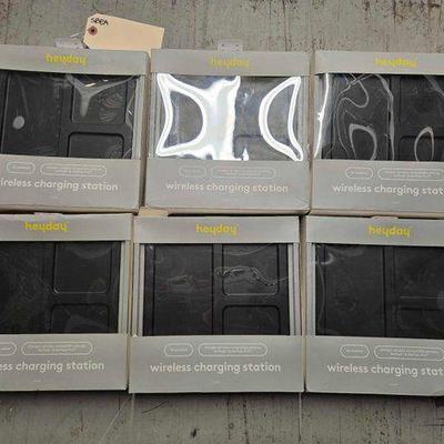 #7244 • NEW!!! (6) heyday Wireless Charging Stations
