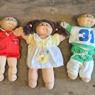 #3512 • (3) Cabbage Patch Dolls
