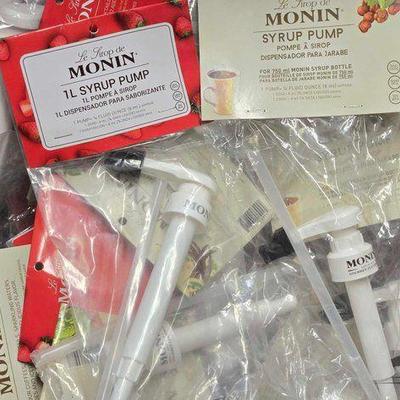 #7136 • NEW!!! Over (30) Le Trop De Monin Syrup Pumps
