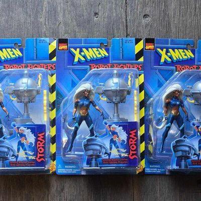 #4022 • NEW!!! (3) X-Men Robot Fighters Figures Storm
