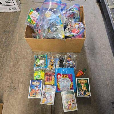 #4154 • Nostalgic McDonald's Kids Meal Toys & Original Meal Paper Bags
