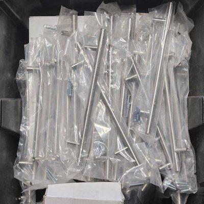 #8186 • NEW!!! Over (50) Stainless Steel Handles W/ Screws
