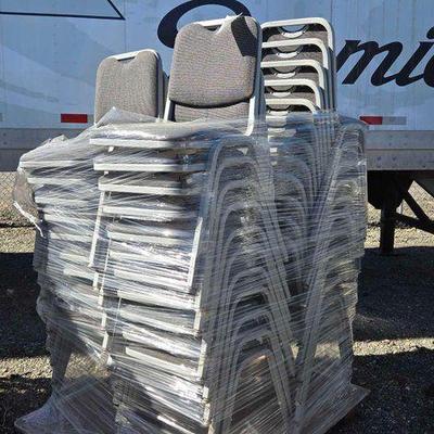 #90008 • (45) Samsonite Padded Stackable Chairs
