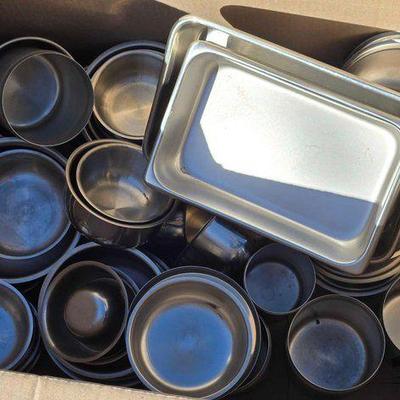 #90014 • Over (25) Metal Bowls, Pans
