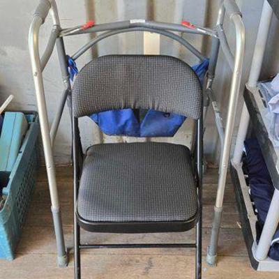 #7056 • Drive Travel Walker and Foldable Chair
