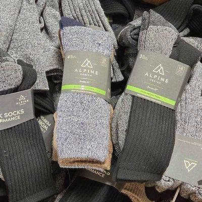 #7158 • NEW!!! Over (20) Pairs of Alpine Crew Cut Socks
