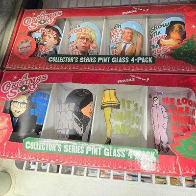 #7104 • NEW!!! (2) "A Christmas Story" Collector's Series Pint Glass 4-Pack

