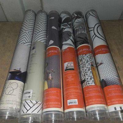 #8526 • NEW!!! (6) Rolls of Removable Wallpaper
