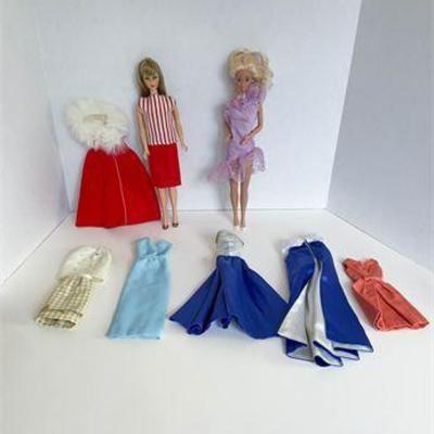 1966 & 1989 Mattel Barbies W/Accessories .jpg