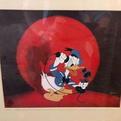 Vintage 1940 Donald Duck Reproduction Cell