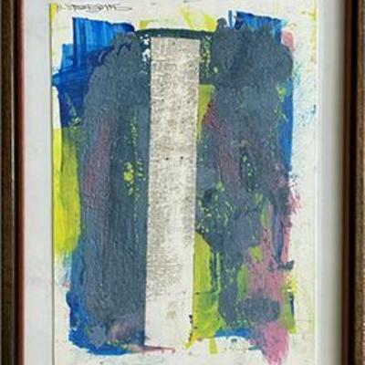 Dale A. Goode, Mixed Media, With Note