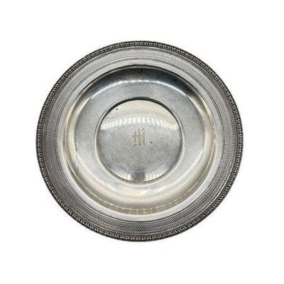 Sterling Silver Reticulated Monogrammed Serving Bowl