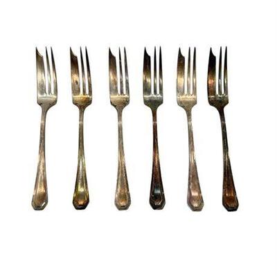 Associated Silver Co Silver Plated Fork Collection (6)