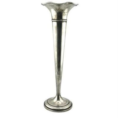 Art Nouveau Sterling Silver Trumpet Vase Hallmarked