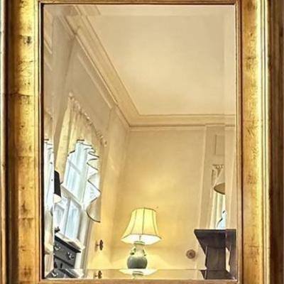 Florentine Gold Leaf Beveled Wall Mirror