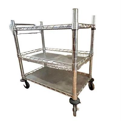 Rolling Wire Basket Cart