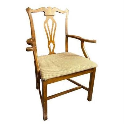 Chippendale Style Arm Chair, Vintage