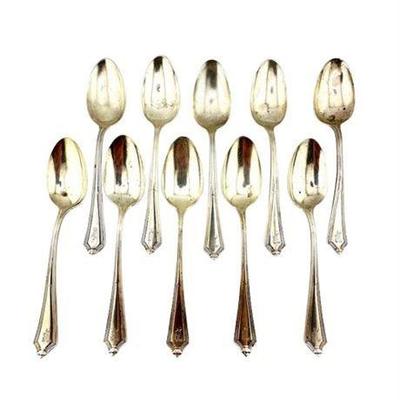 Gorham 1911 Sterling Silver Teaspoon Set, Hall Marked, (10)