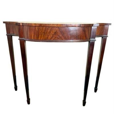 Antique Regency Flame Mahogany Side Console Table