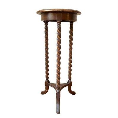 Antique Barley Twist Side/Plant Table