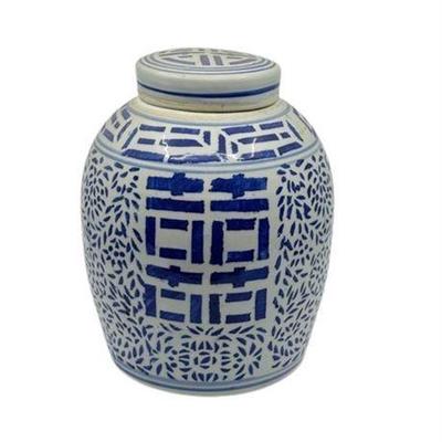 Decorator Porcelain Chinese "Double Happiness" Jar