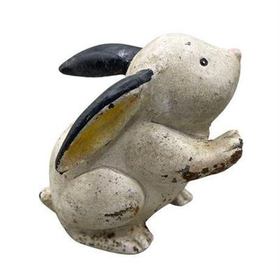 Antique Cast Iron Rabbit Door Stop
