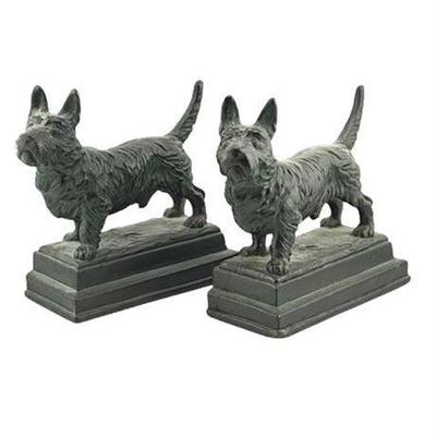 1920s Pompeian Bronze, Scottish Terrier Bookends