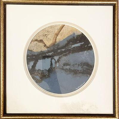 Maxine Masterfield AWS, Experimental Abstract Original Watercolor