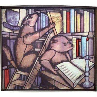 Rowfant Club Stained Glass Panel