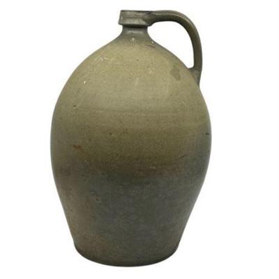 Antique American Stoneware Jug, 15" Tall