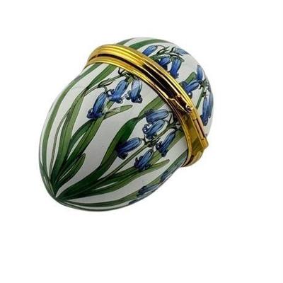 Halcyon Days Enamels Trinket Box, Hyacinth Florals