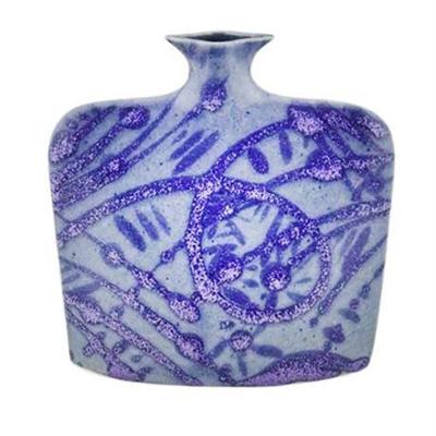 Earth Sky Pottery (ESP), Bloom Signed Slab Vessel 2006