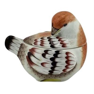 Herend Preening Bird Trinket Box