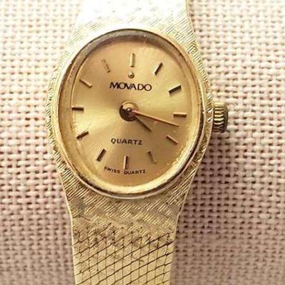 14k gold movado watch