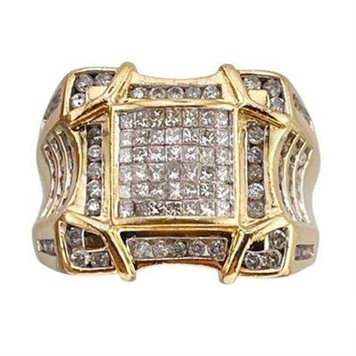 Men’s Yellow Gold Diamond Ring