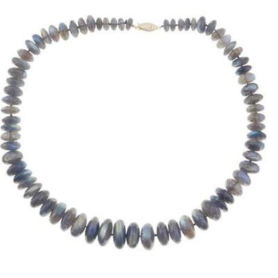Lot 104 
Labradorite Polished Bead Necklace