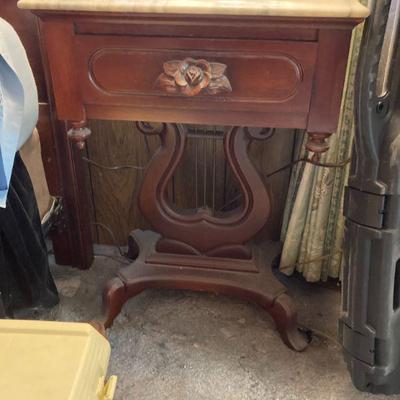 Victorian Harp Table