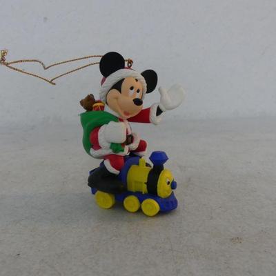 Vintage Disney Christmas Magic Ornament "Mickey on a Train" #26231 149 - In Box